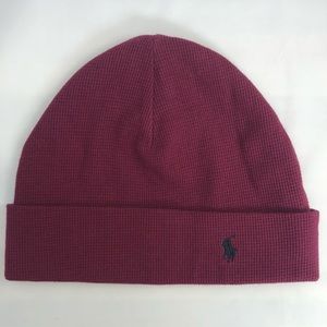 Polo Ralph Lauren Thermal Cuffed Maroon Beanie